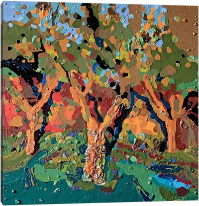 Apple Garden Canvas Art Print - Tanbelia