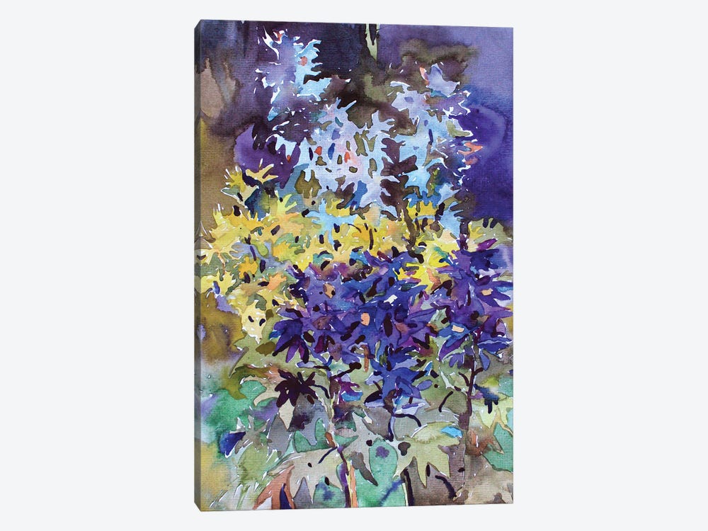 Delphinium Flowers by Tanbelia 1-piece Canvas Artwork
