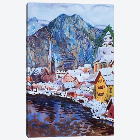 Lake Hallstatt Canvas Print #TBA62} by Tanbelia Canvas Print