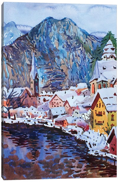 Lake Hallstatt Canvas Art Print - Tanbelia