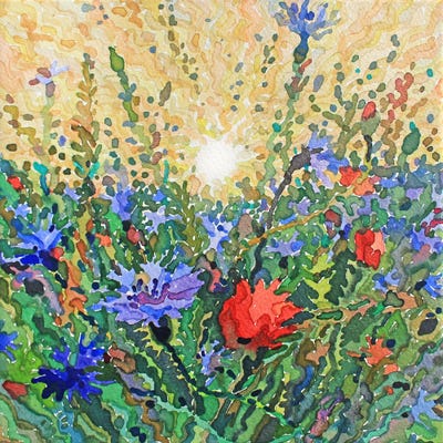 Fresh Summer Sunrise by Tanbelia framed wall art