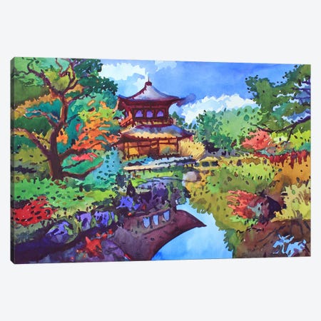 Ginkaku Monastery Canvas Print #TBA75} by Tanbelia Canvas Art Print