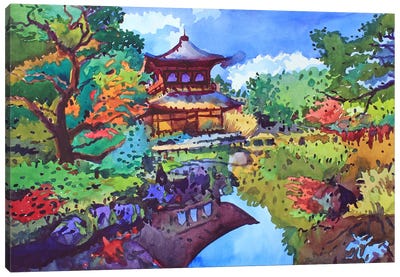 Ginkaku Monastery Canvas Art Print - Tanbelia