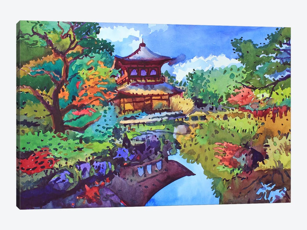 Ginkaku Monastery by Tanbelia 1-piece Canvas Art Print