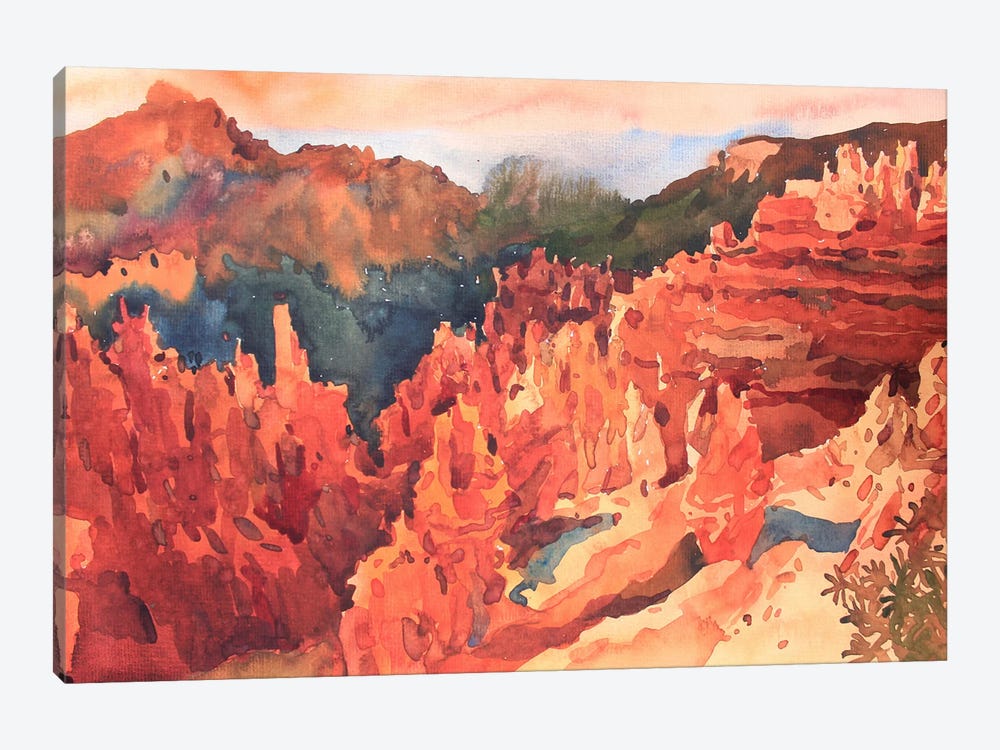 Bryce Canyon National Park In Utah by Tanbelia 1-piece Art Print