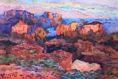 Sunset In The Grand Canyon National Park by Tanbelia canvas print