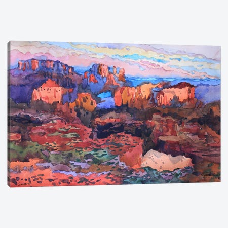 Sunset In The Grand Canyon National Park Canvas Print #TBA97} by Tanbelia Art Print