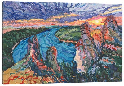 Dniester Canyon In Ukraine Canvas Art Print - Tanbelia