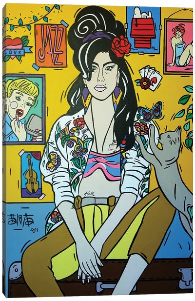 Amy Winehouse I Canvas Art Print