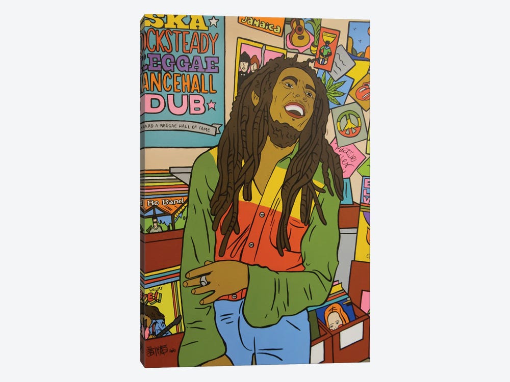 Bob Marley by Talita Barbosa 1-piece Canvas Artwork