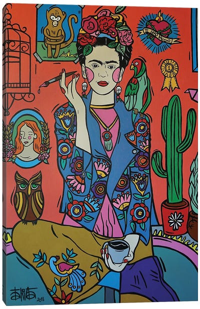 Frida Kahlo I Canvas Art Print - Mexican Culture