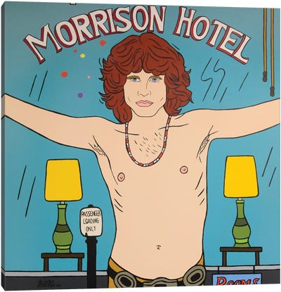 Jim Morrison Canvas Art Print - Talita Barbosa
