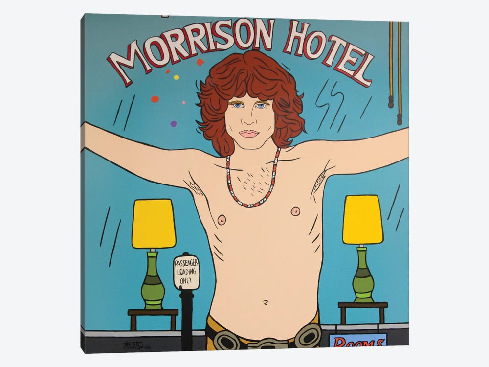 Jim Morrison by Talita Barbosa 1-piece Canvas Print