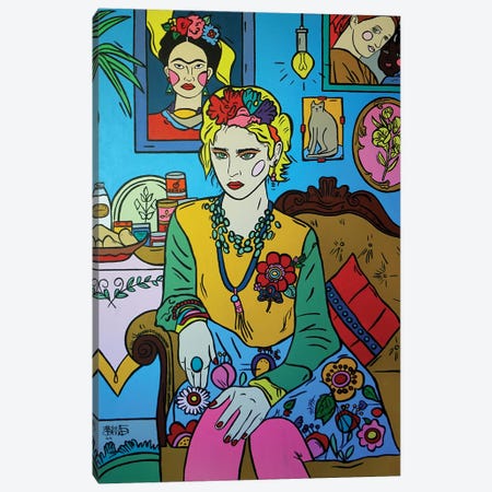 Madonna Canvas Print #TBB24} by Talita Barbosa Art Print