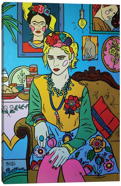 Madonna Canvas Art Print - Talita Barbosa