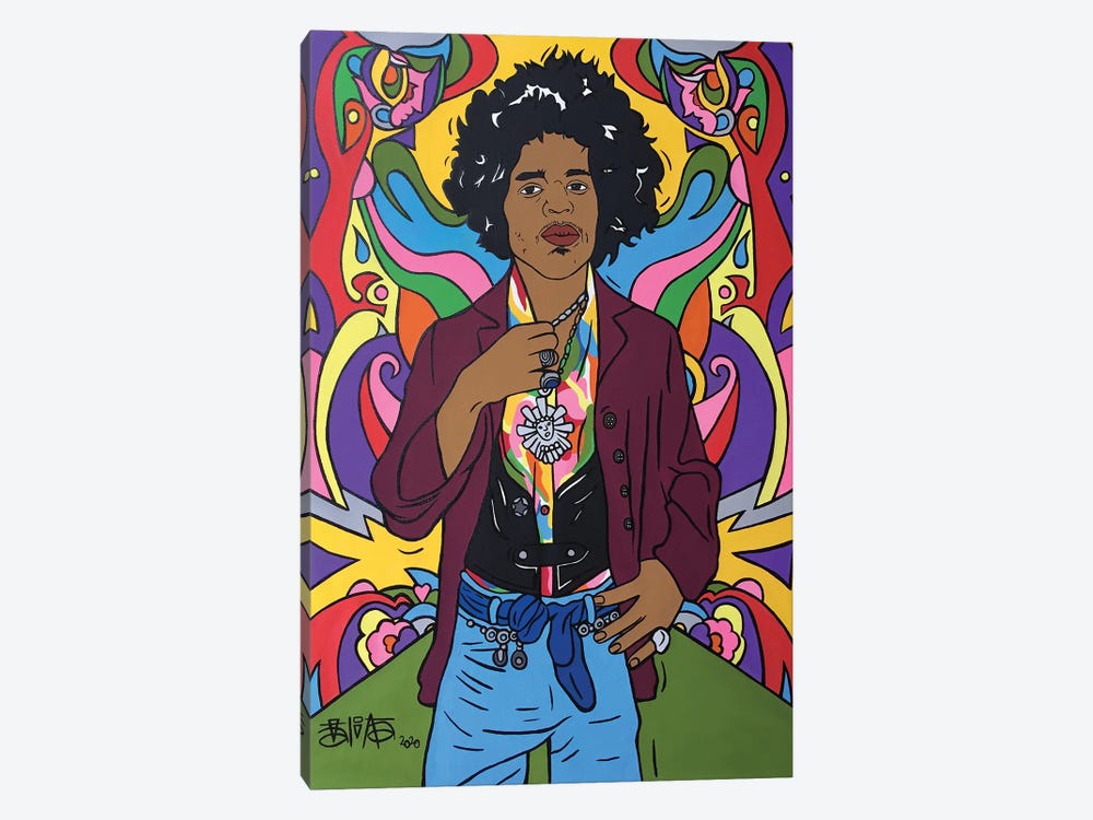 Jimi Hendrix by Talita Barbosa 1-piece Canvas Wall Art