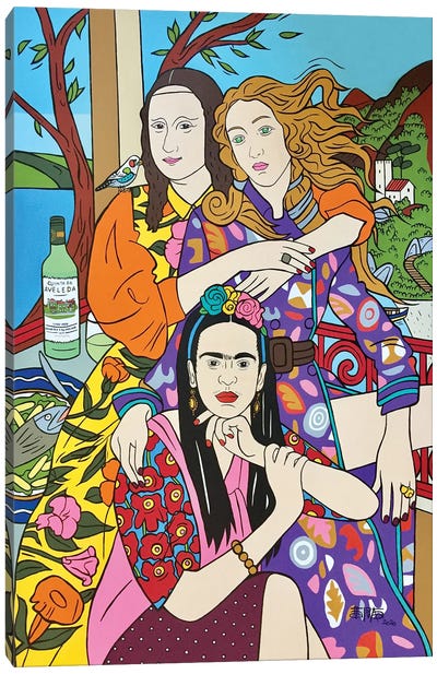 The Girls Canvas Art Print - Frida Kahlo