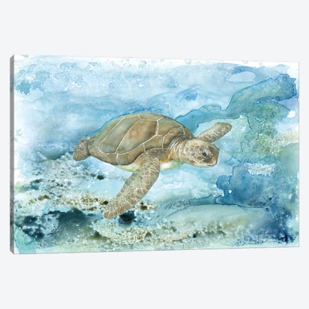 Under Sea Life I Canvas Print #TBC1} by Leslie Trimbach Canvas Art