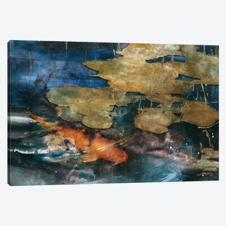 Koi Canvas Print #TBE2} by Theo Beck Canvas Art
