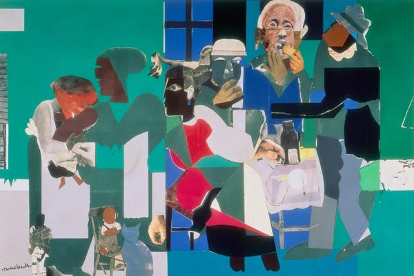 Harlem Renaissance: Family Dinner by Romare Bearden