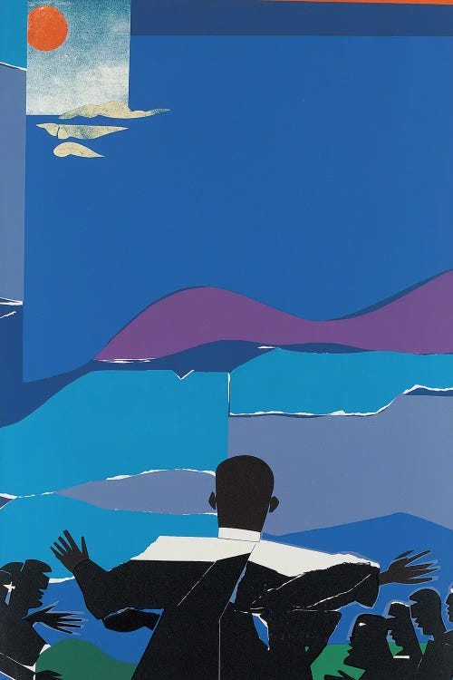 MLK Mountaintop by Romare Bearden wall art
