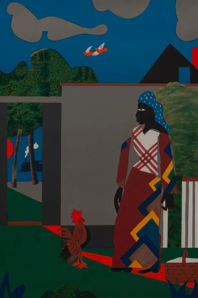Unexpected Red: Pepper Jelly Lady by Romare Bearden