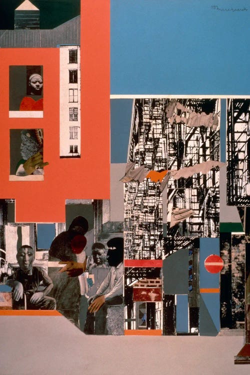 Black Manhattan by Romare Bearden wall art