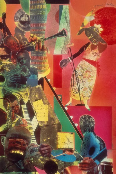 Wall Art: The Blues by Romare Bearden