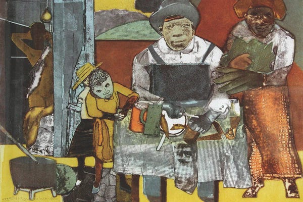 Contemporary Collage: The Family by Romare Bearden