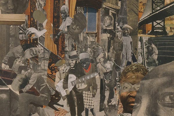Harlem Renaissance: The Street, 1964 by Romare Bearden