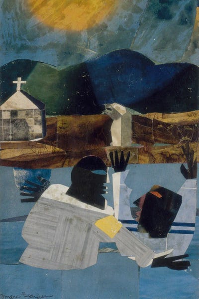 Harlem Renaissance: Baptism, 1964 by Romare Bearden