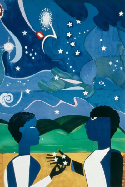 Dreamer: Two Worlds (Faces Of The Future) by Romare Bearden