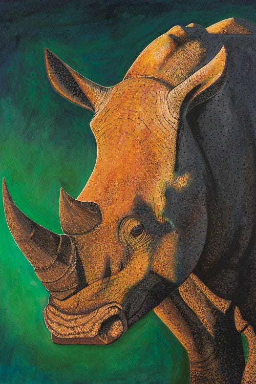 Rhinoceros by Teal Buehler wall art