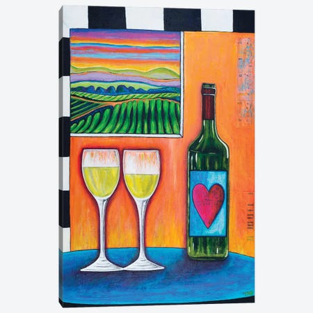 Vine To Wine Canvas Print #TBH106} by Teal Buehler Art Print
