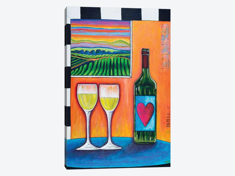 Vine To Wine by Teal Buehler 1-piece Canvas Art Print