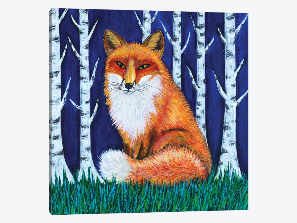 Winter Fox by Teal Buehler 1-piece Canvas Wall Art