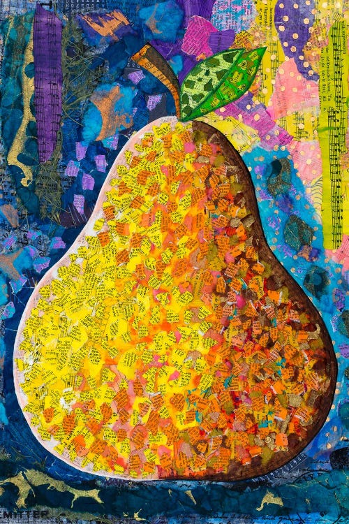 Musical Pear by Teal Buehler wall art