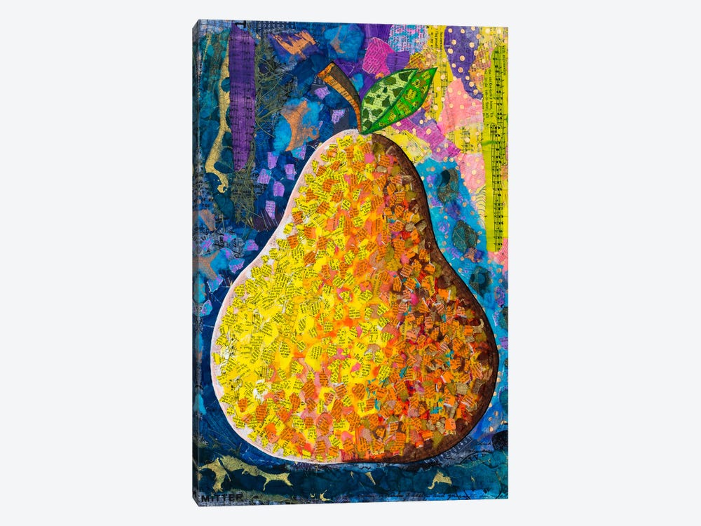 Musical Pear by Teal Buehler 1-piece Art Print