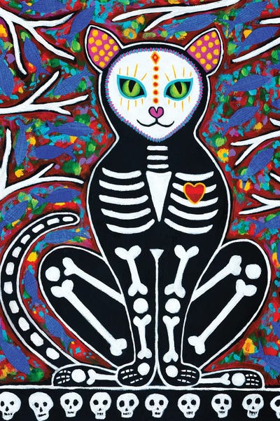 Spirit Cat by Teal Buehler metal wall art