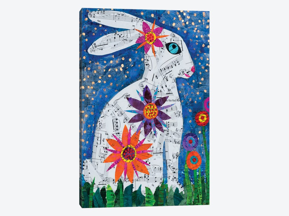 Flower Rabbit by Teal Buehler 1-piece Art Print
