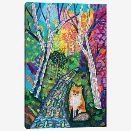 Forest Fox Canvas Print #TBH127} by Teal Buehler Art Print