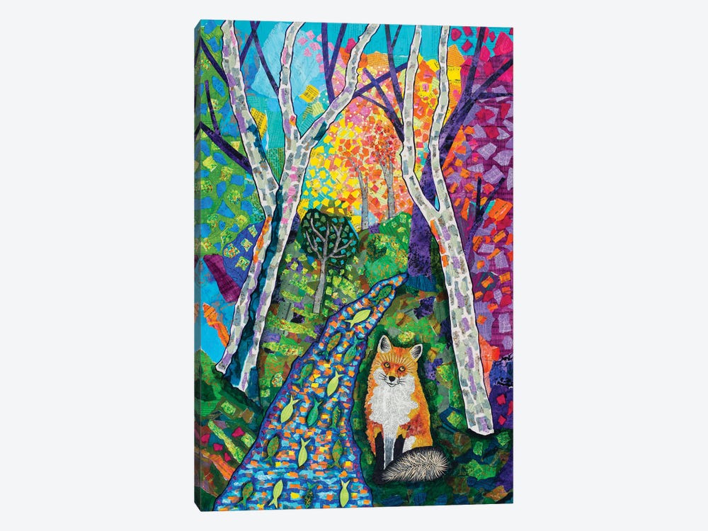 Forest Fox by Teal Buehler 1-piece Canvas Artwork