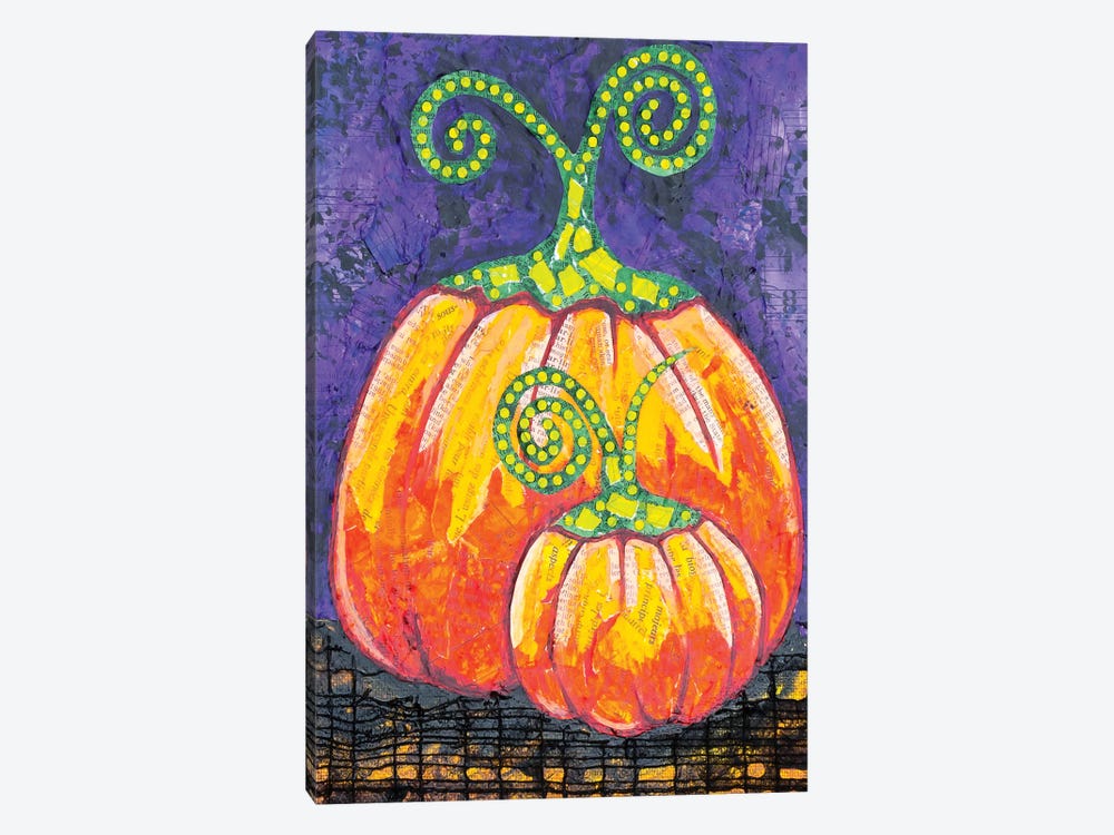 Pumpkins by Teal Buehler 1-piece Canvas Artwork