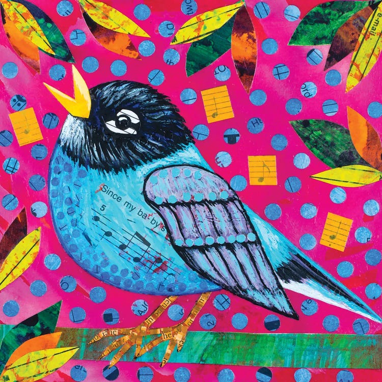 Blue Robin by Teal Buehler wall art