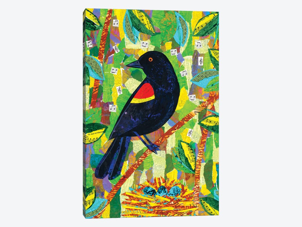 Redwing Blackbird by Teal Buehler 1-piece Canvas Art