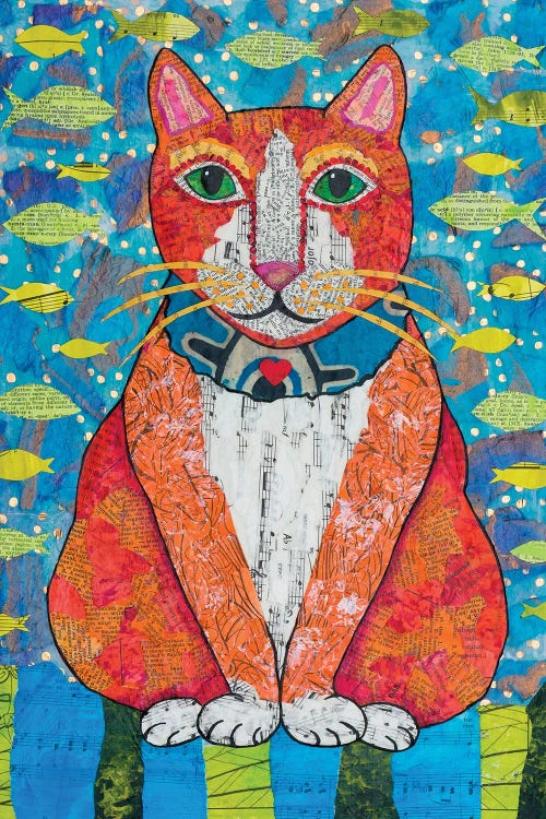 Tangerine Cat by Teal Buehler wall art