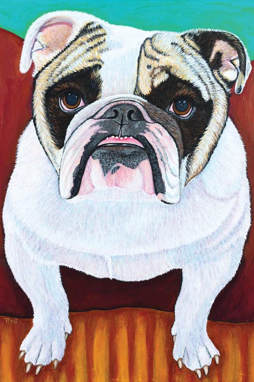 Bulldog by Teal Buehler wall art