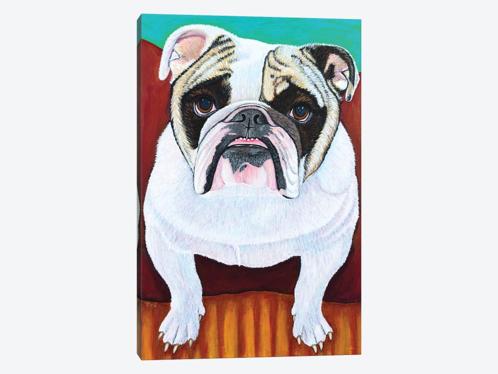Bulldog by Teal Buehler 1-piece Canvas Print