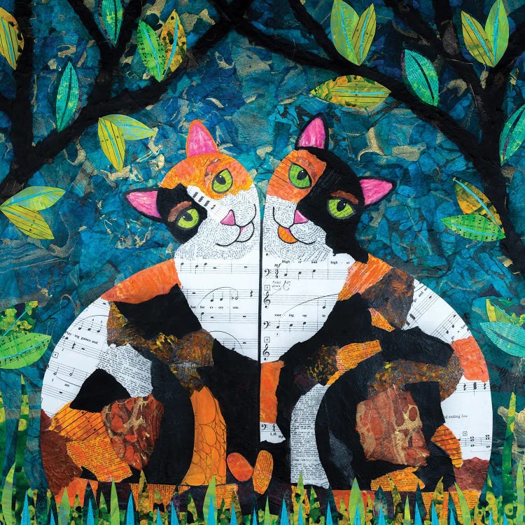 Calico Love by Teal Buehler wall art