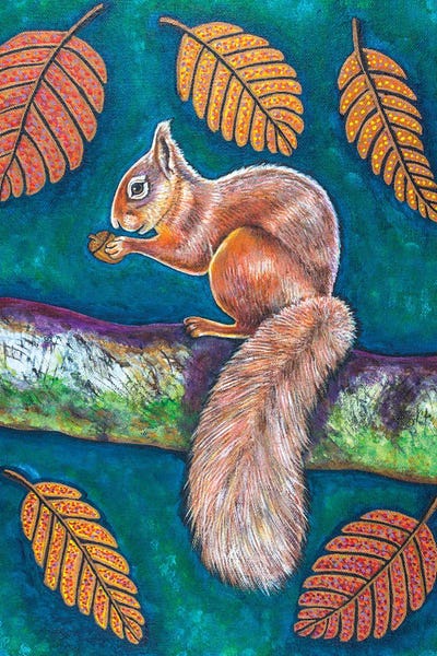 Squirrels: Acorn Harvest by Teal Buehler